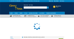 Desktop Screenshot of clavesenotas.com.br