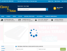 Tablet Screenshot of clavesenotas.com.br